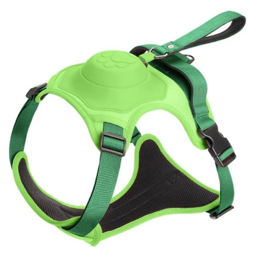 Buddy&Co Otomatik Gezdirmeli Göğüs Tasması Yeşil Medium, Köpek Göğüs Tasması, Buddy&Co