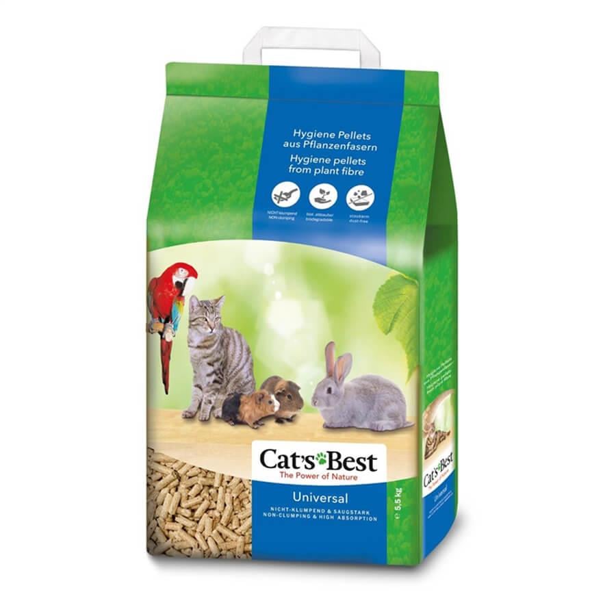 Cats Best Kedi, Kuş ve Kemirgen Kumu 10 Lt, Organik Pellet Kumlar, Cats Best