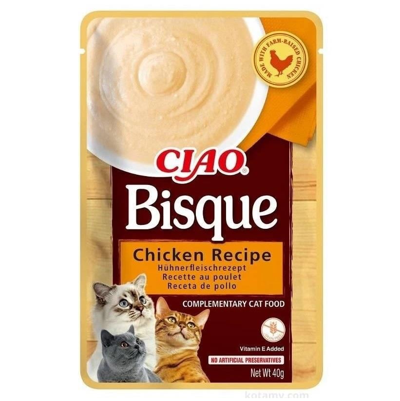 Ciao Bisque Tavuklu Kedi Ödülü 40 gr, Kedi Ödül Maması, Ciao