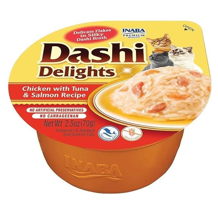 Ciao Dashi Ton Balıklı Tavuklu Kedi Çorbası 70 GR, Yaşlı Kedi Yaş Mama, Ciao