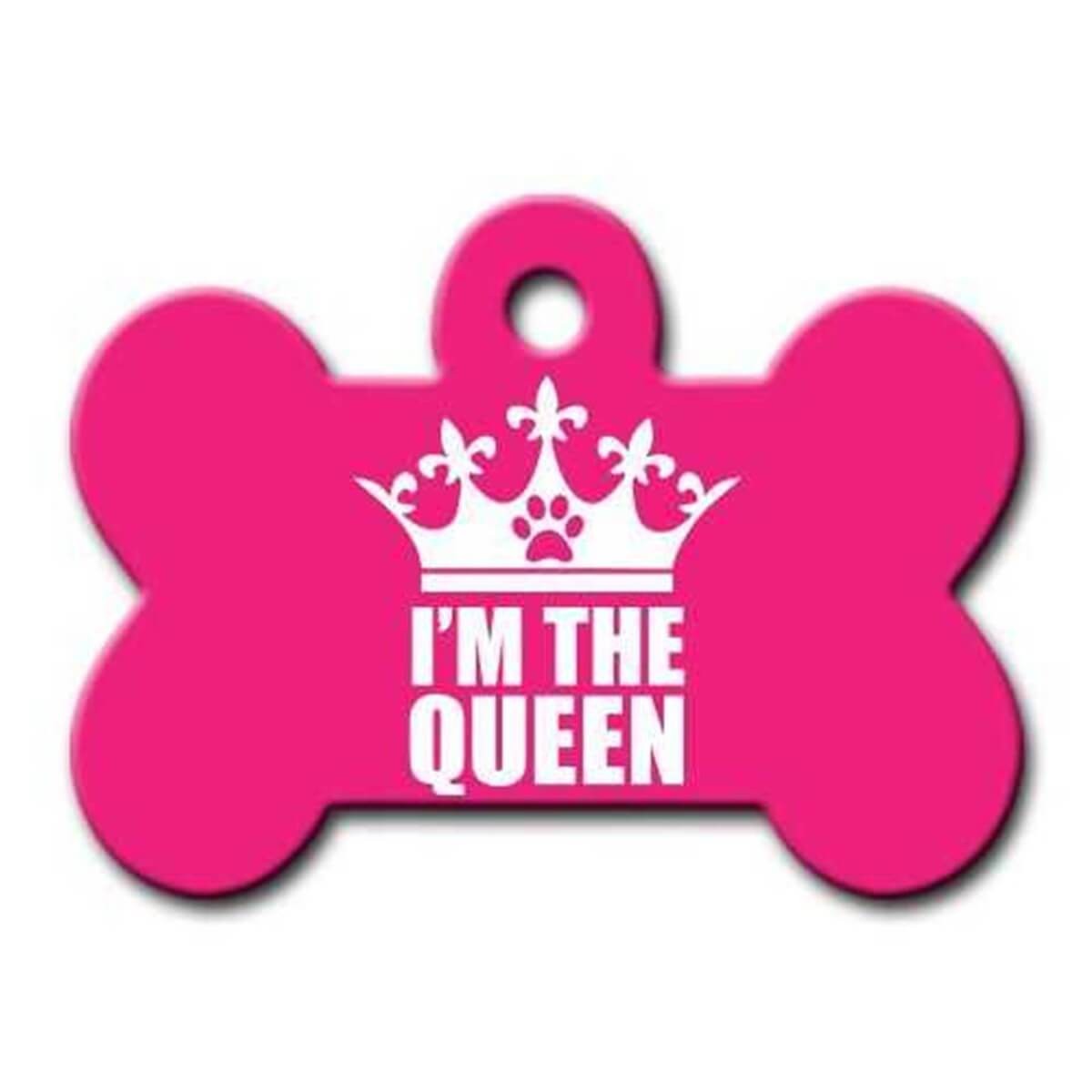 Dalis Pet Tag - I′M The Queen Kemik Köpek Künyesi