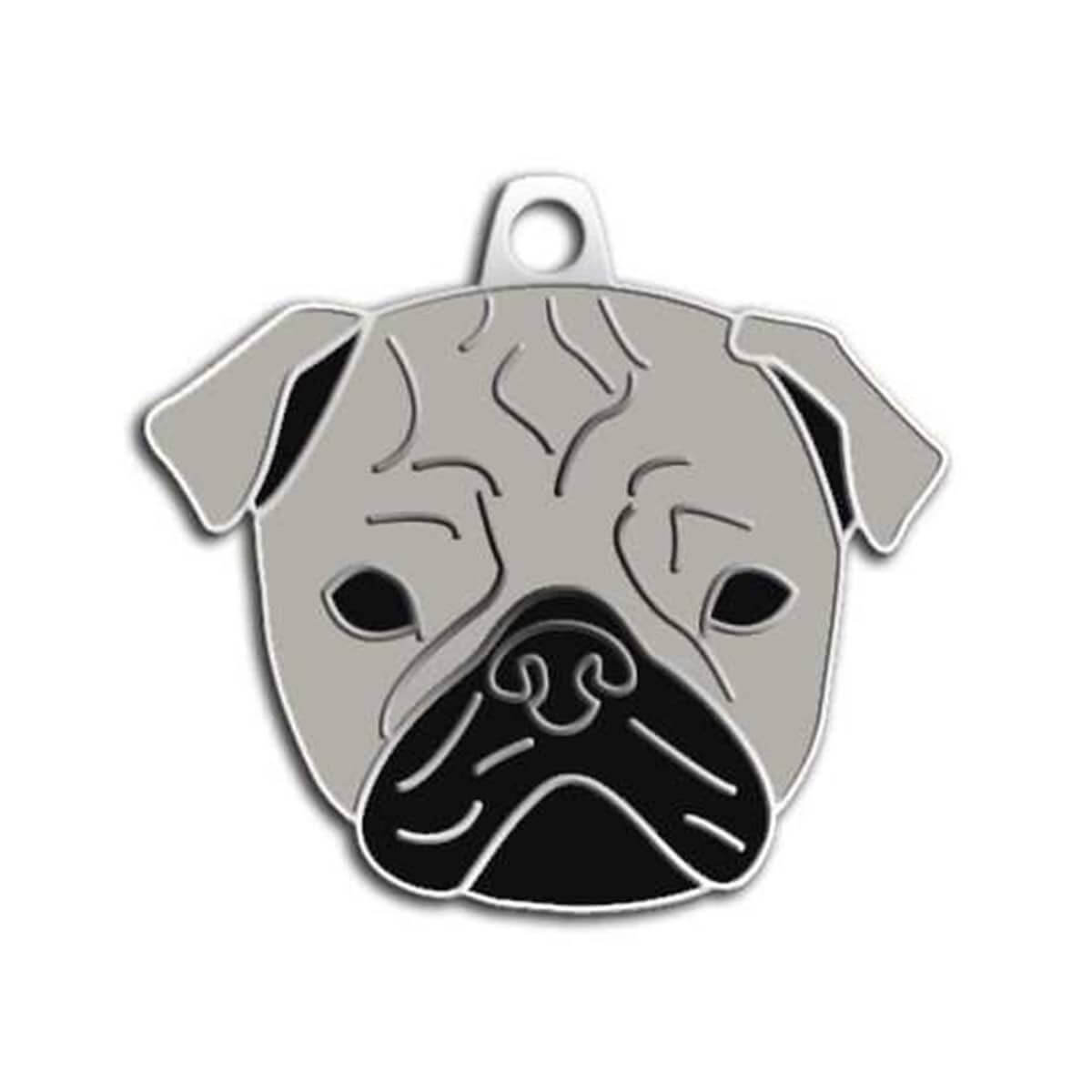 Dalis Pet Tag Pug Köpek Künyesi
