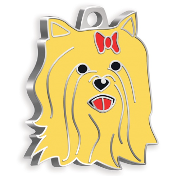 Dalis Pet Tag York Shire Terrier Köpek Künyesi (Kizil), Köpek Künyesi, Dalis
