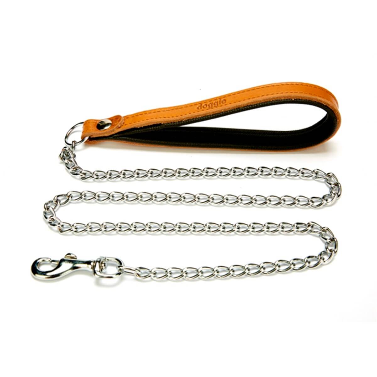 Doggie Comfort Deri Zincir Gezdirme 120 Cm Kamel