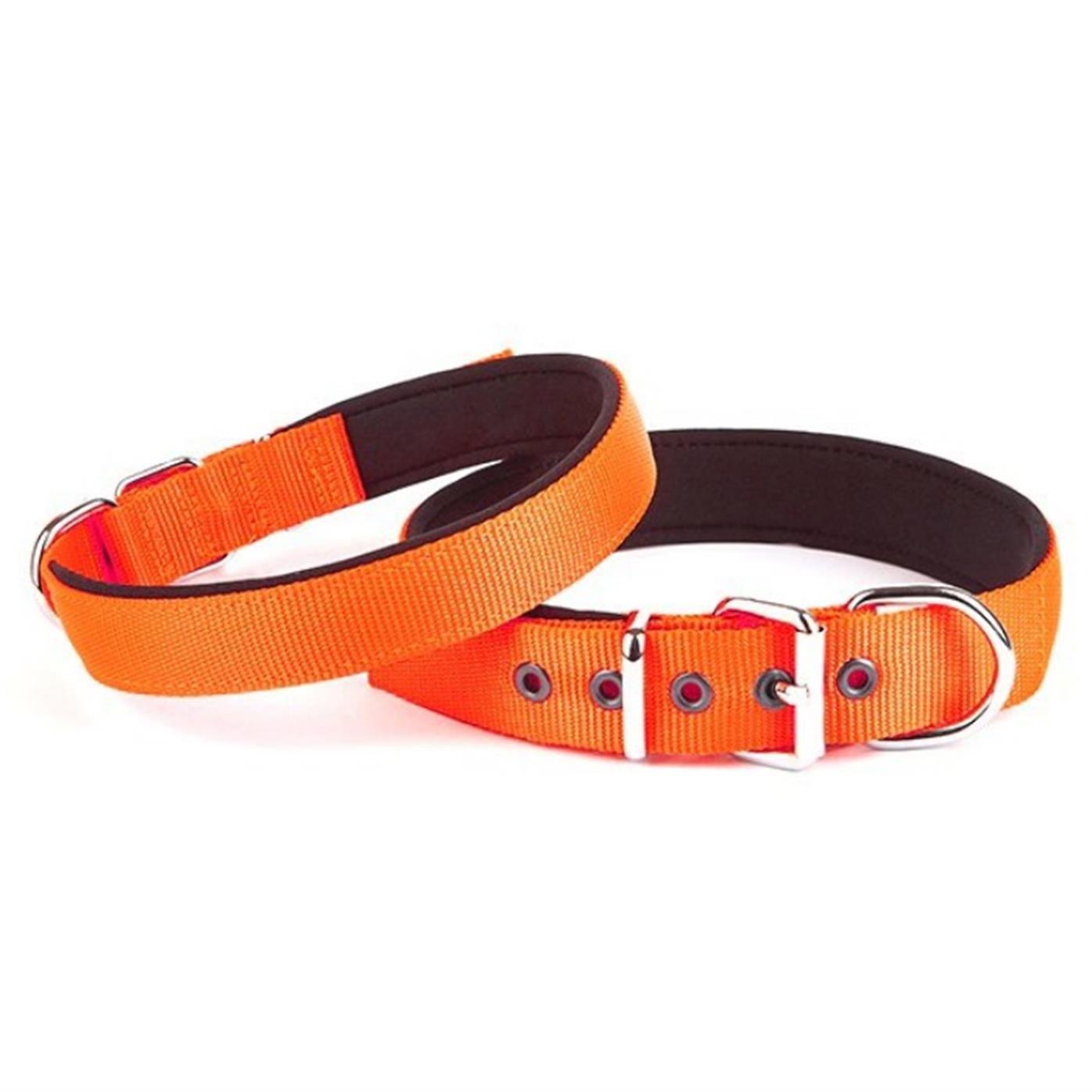Doggie Comfort Sade Dokuma Boyun Tasması 3x47-55cm Orange, Köpek Boyun Tasması, Doggie