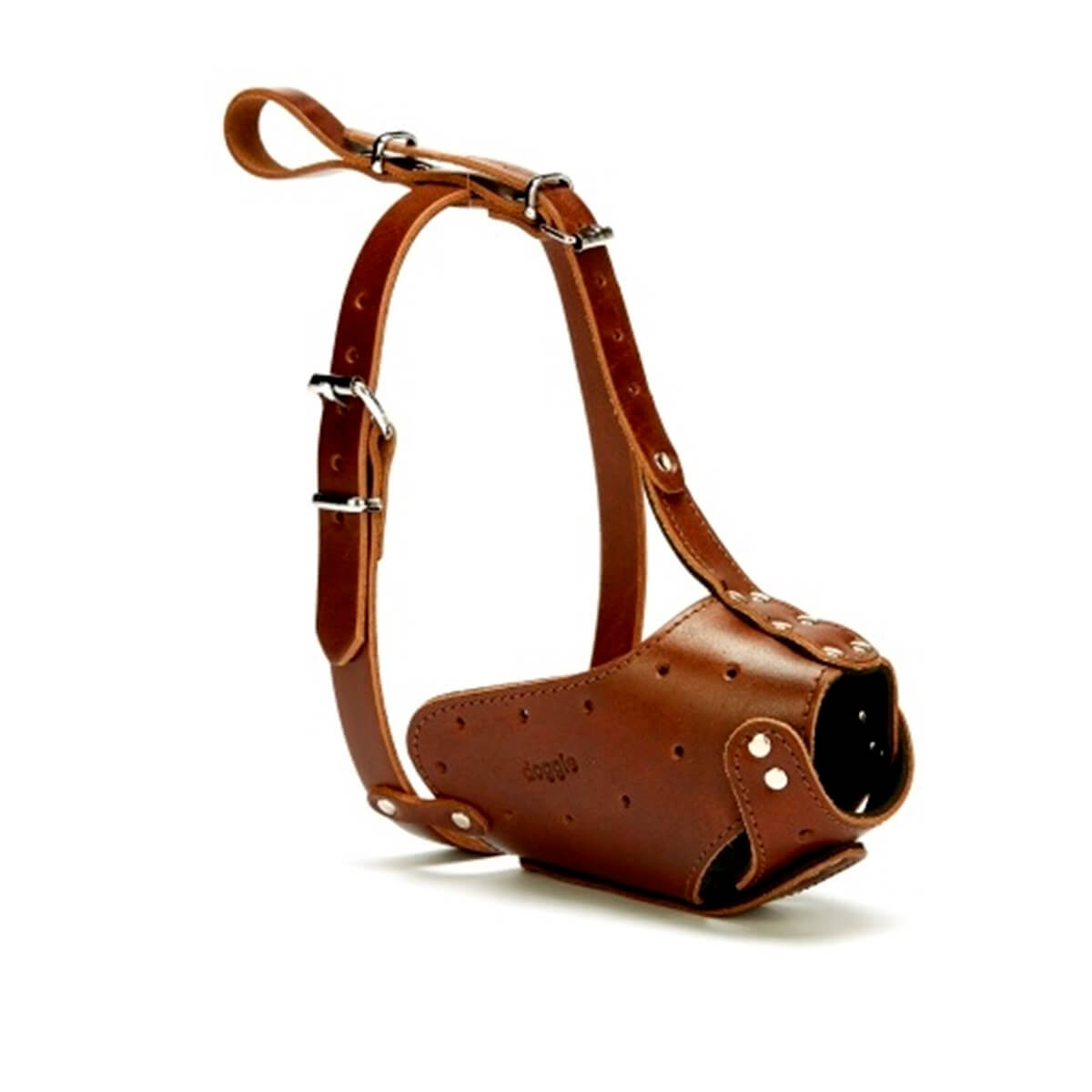 Doggie Deri Köpek Ağızlığı Small Kahverengi