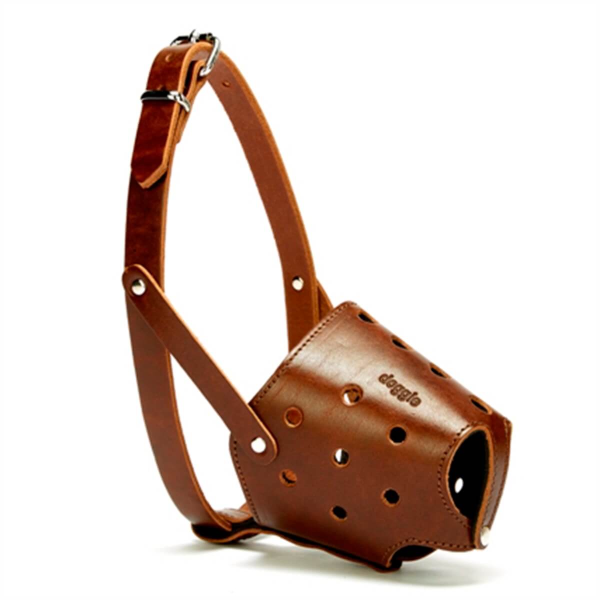 Doggie Deri Köpek Ağızlığı XLarge Kahverengi