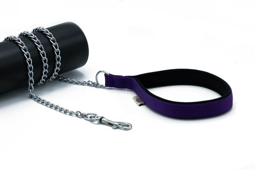 Doggie Dokuma Zincir Gezdirme 4x110cm Mor