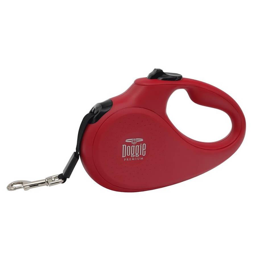 Doggie Otomatik Köpek Tasması Master XS 12 kg 3 mt Kırmızı, KATEGORİSİZ, Doggie