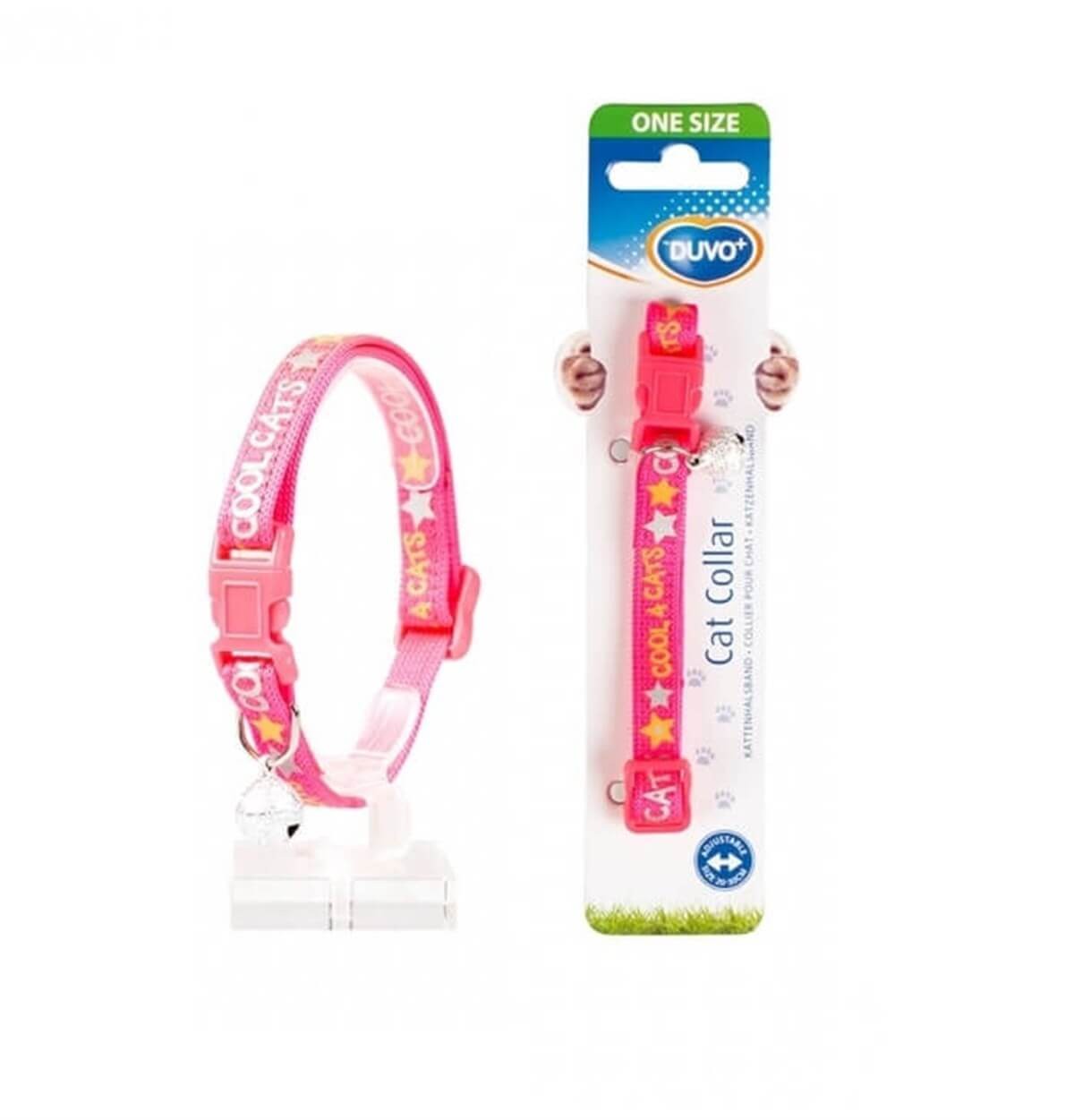 Duvo+ Collar Cool Cats Kedi Tasması Pembe