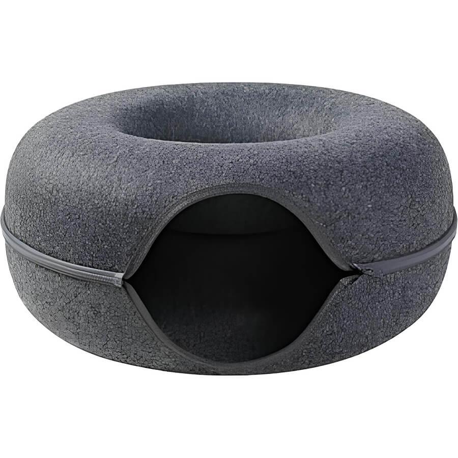 Duvo+ Donut Keçe Kedi Yatağı 60x28 cm Gri, KATEGORİSİZ, Duvo+