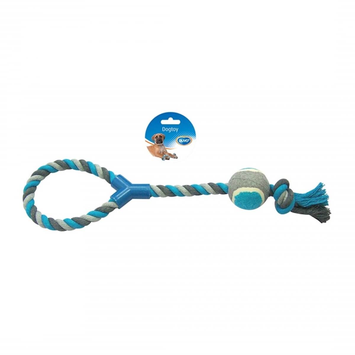 Duvo+ Düğümlü Tenis Toplu Köpek Diş İpi 48 Cm