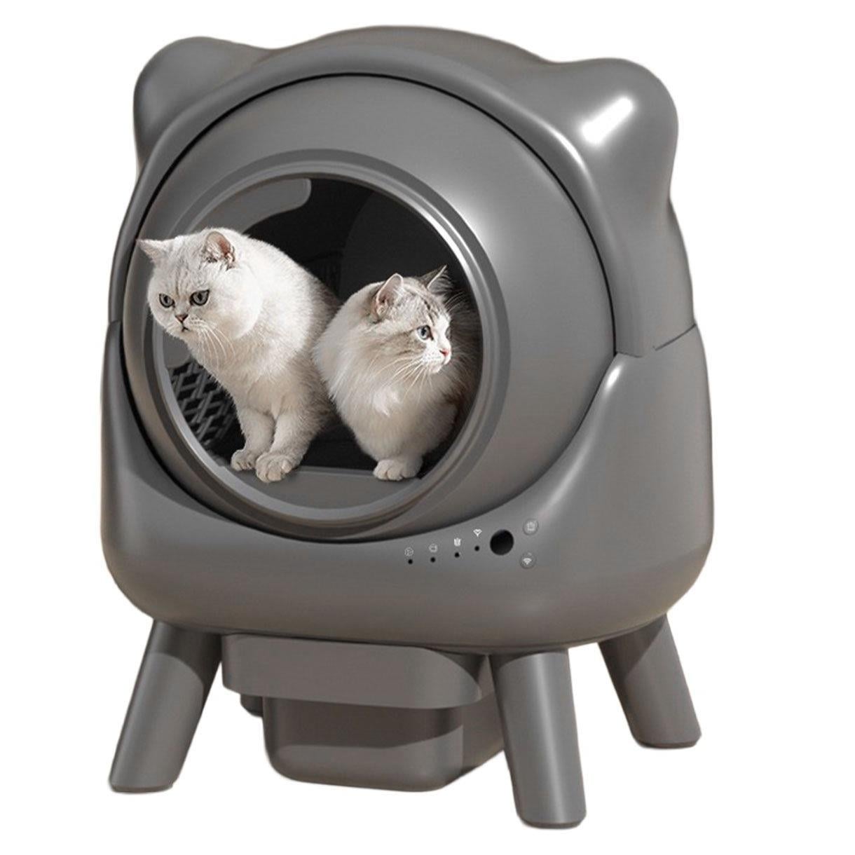 Electron Kulaklı Akıllı Otomatik Kedi Tuvaleti, Otomatik Kedi Tuvaleti, Electron