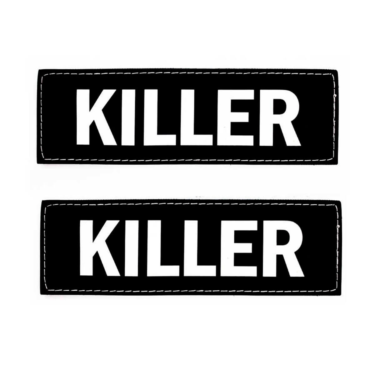 EzyDog Patch Göğüs Tasması Yan Etiketleri KILLER