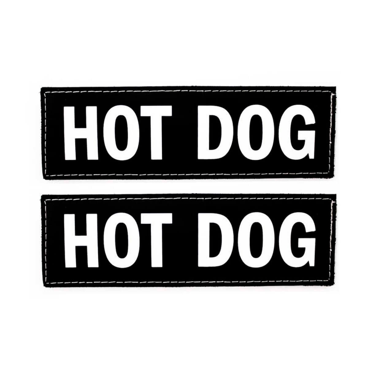 EzyDog Patch Göğüs Tasması Yan Etiketleri HOT DOG