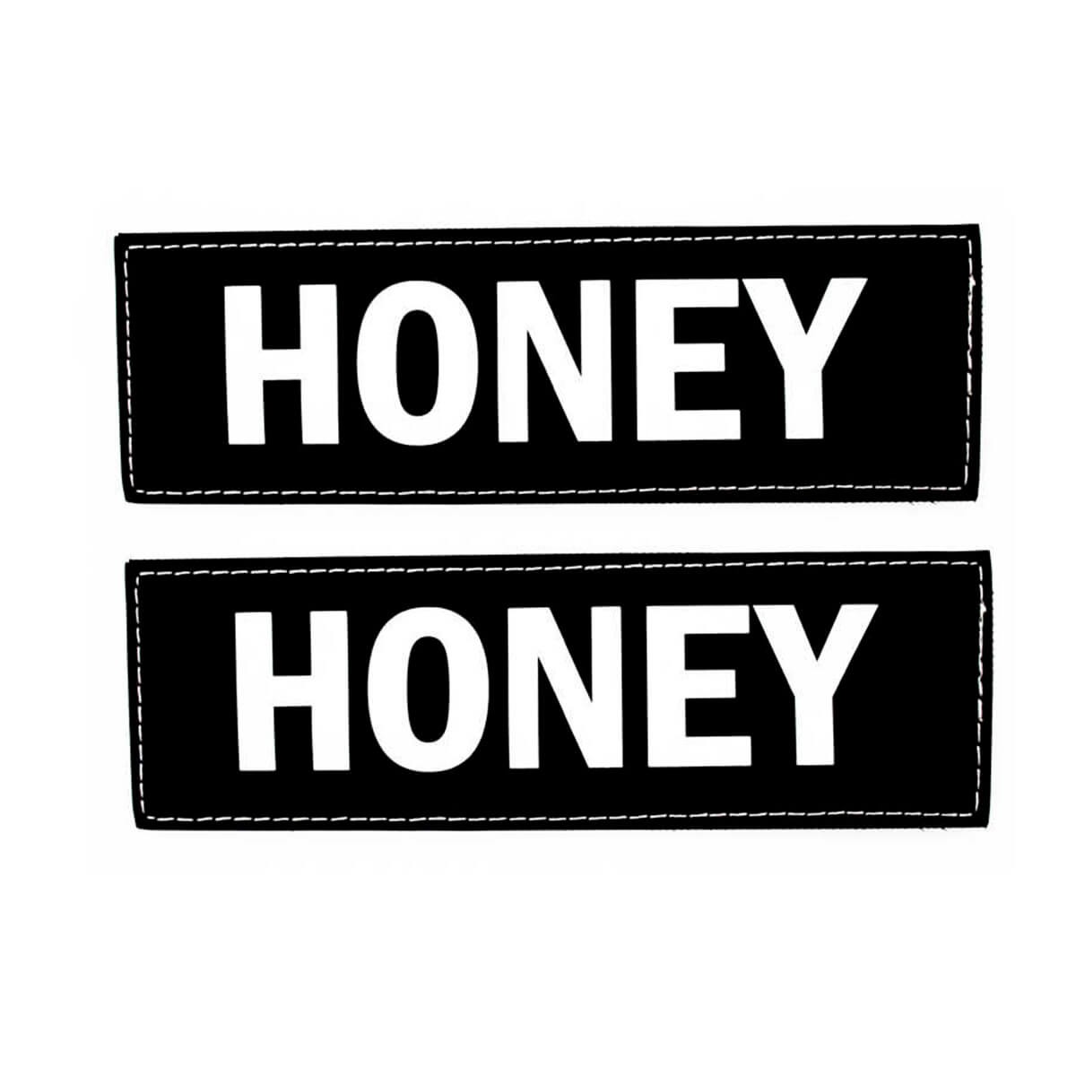 EzyDog Patch Göğüs Tasması Yan Etiketleri HONEY