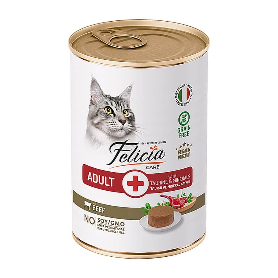 Felicia Yetişkin Tahılsız Biftekli Kedi Konserve 400 Gr, KATEGORİSİZ, Felicia