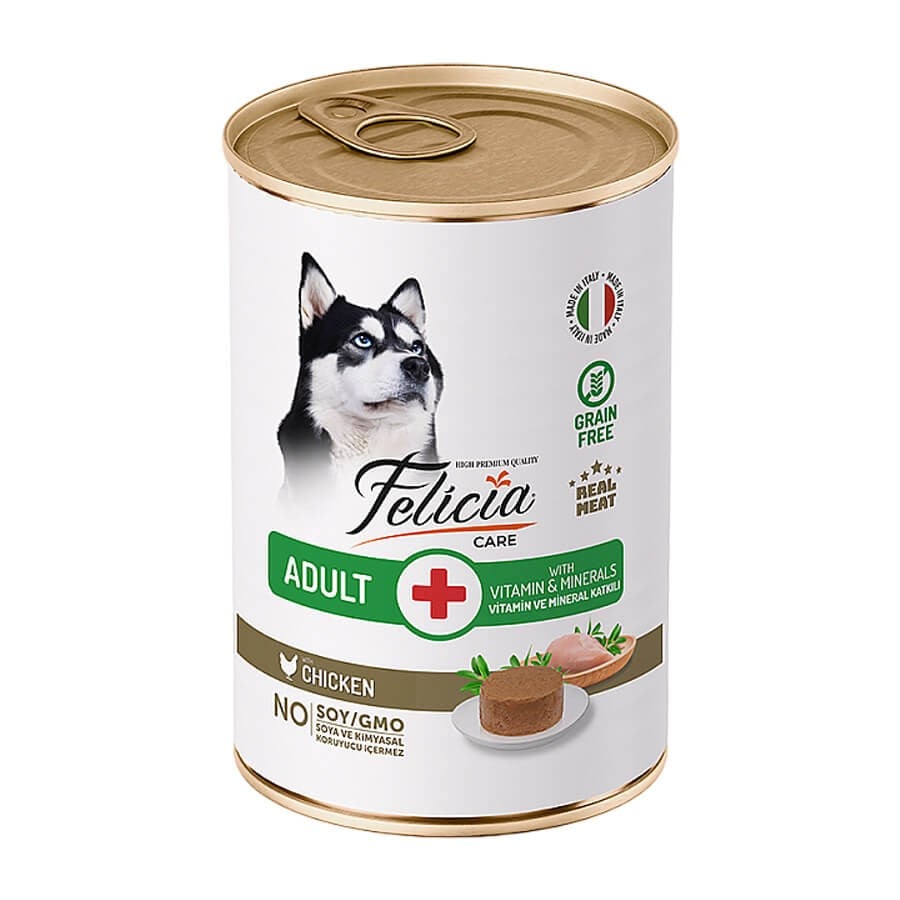 Felicia Yetişkin Tahılsız Tavuklu Köpek Konserve 400 Gr, KATEGORİSİZ, Felicia