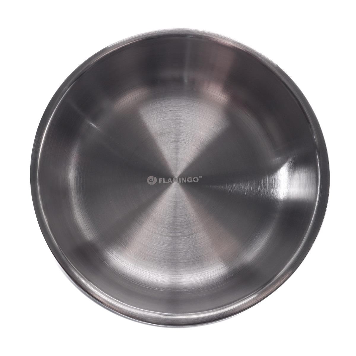 Flamingo Muna Gümüş Renkli Çelik Mama Kabı -small 370 ML, Çelik Mama ve Su Kapları, Flamingo