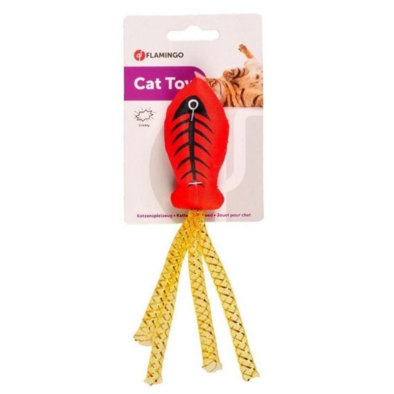 Flamingo Soccer Kedi Oyuncağı Catnipli Balık 18 cm, Kedi Otlu Oyuncak, Flamingo