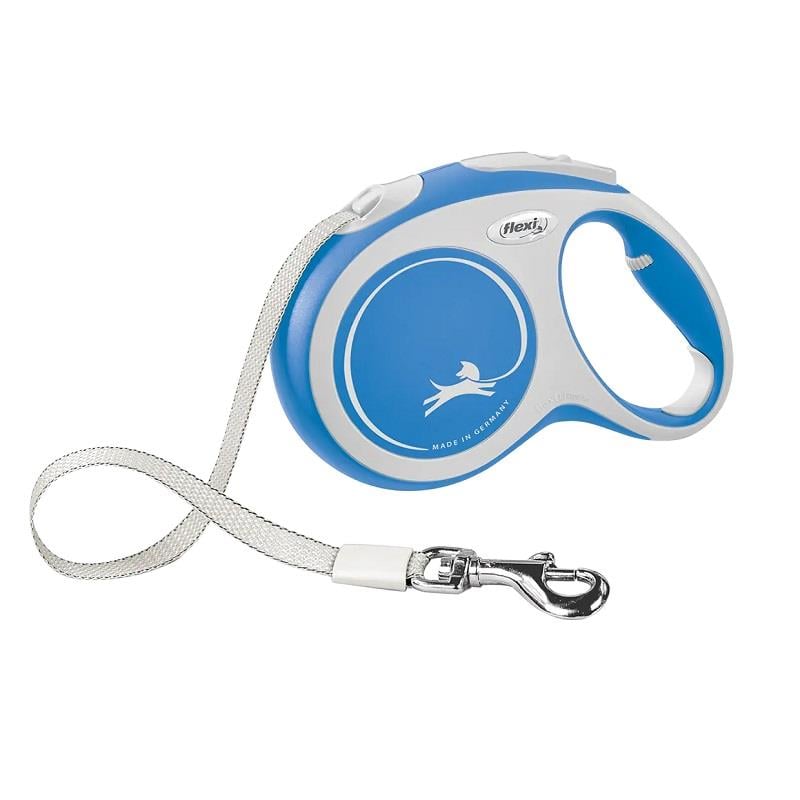 Flexi New Comfort 5 Mt Şerit Small Mavi, Otomatik Köpek Tasması, Flexi