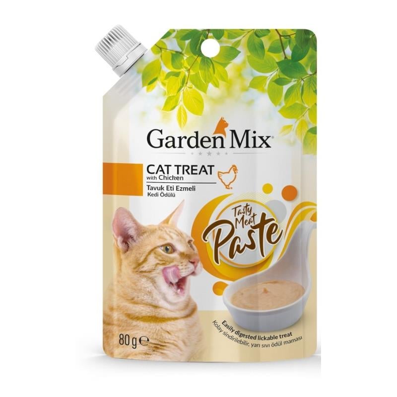 Gardenmix Tavuk Eti Ezmeli Kedi Ödülü 80gr, Kedi Ödül Maması, GardenMix
