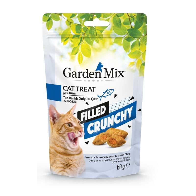 Gardenmix Ton Balıklı İçi Dolgulu Kedi Ödülü 60gr, Kedi Ödül Maması, GardenMix