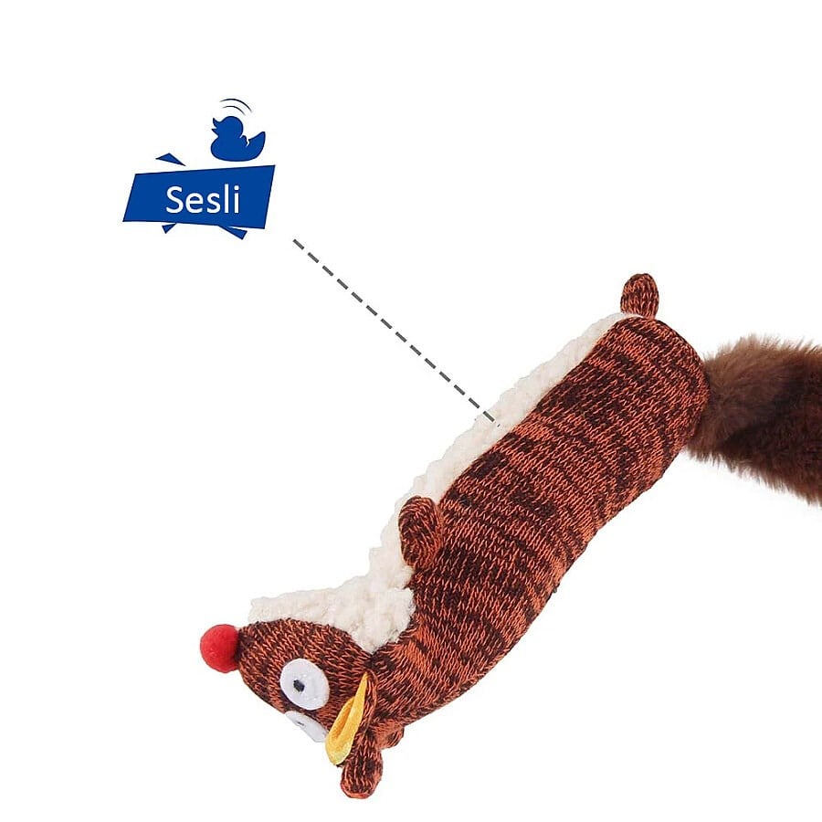 Gigwi Plush Friendz Sesli Tilki Köpek Oyuncağ, Kumaş ve Peluş Oyuncaklar, GİGwi