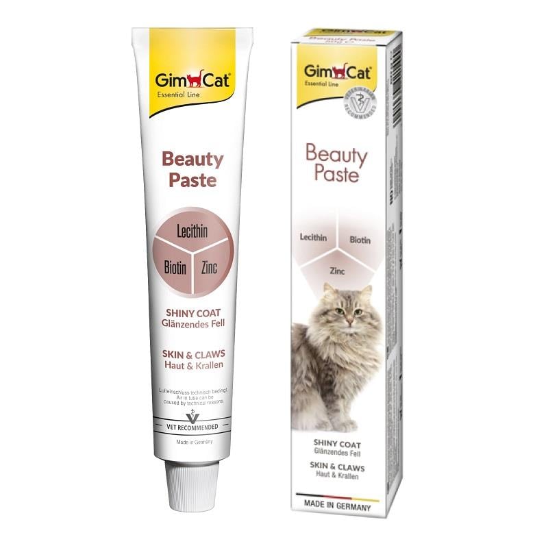 Gimcat Beauty Deri ve Tüy Sağlığı İçin Kedi Macunu 50Gr, Vitamin ve Ek Besinler, GimCat