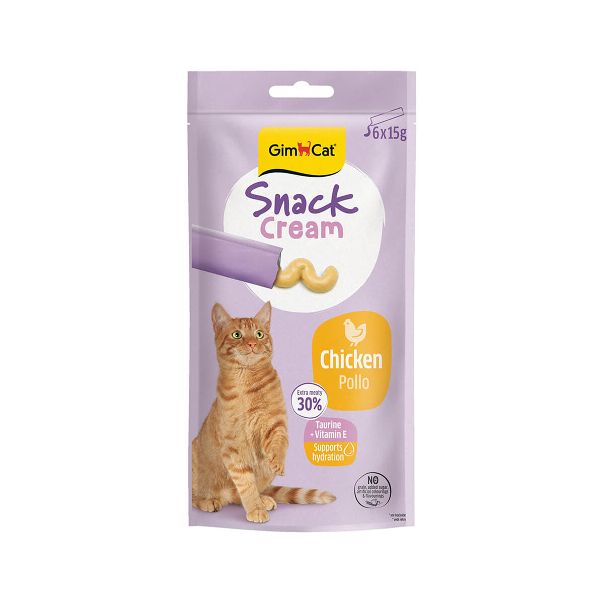 Gimcat Snack Cream Tavuklu Kedi Ödülü 6x15gr, Kedi Ödül Maması, GimCat