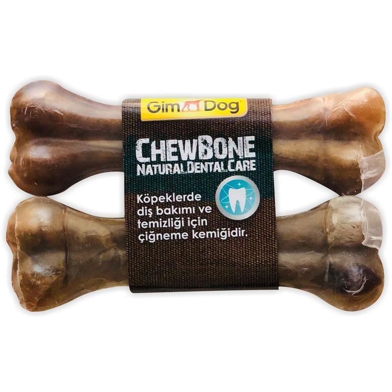 GimDog Mordimi Natural Press Kemik 14cm (2'li), Köpek Ödül Kemiği, GimDog