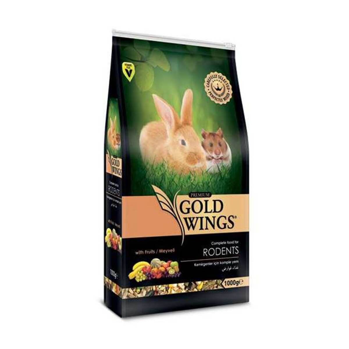 Gold Wings Premium Meyveli Kemirgen Yemi 750 gr