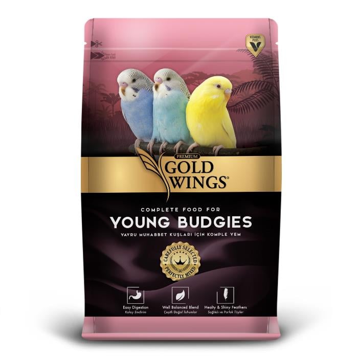 Gold Wings Premium Yavru Muhabbet Kuşu Yemi 1 Kg, Yavru Kuş Yemi, Gold Wings