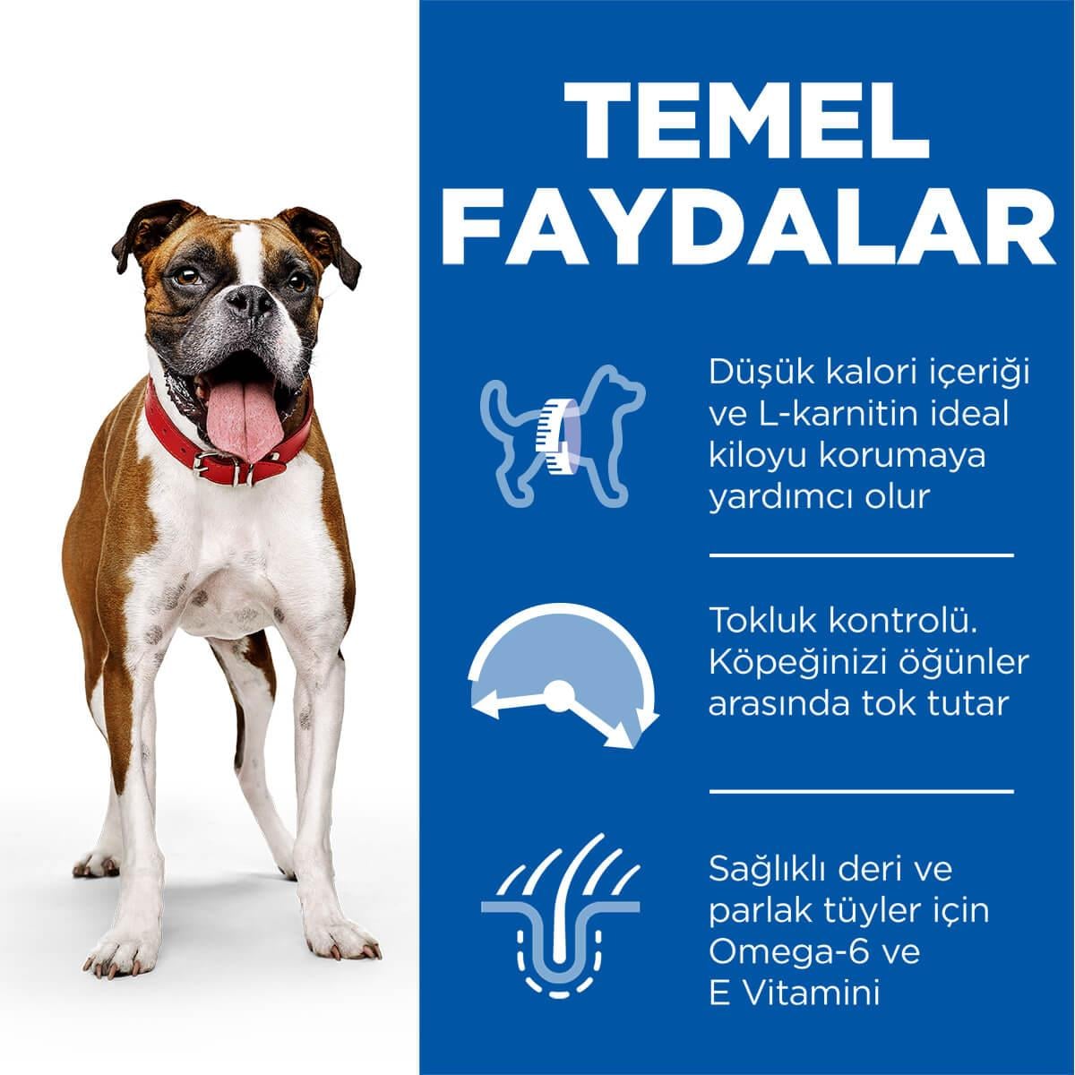 Hills Canine Light Yetişkin Köpek Kuru Maması 2.5 Kg, Diyet Light Köpek Mamaları, Hills