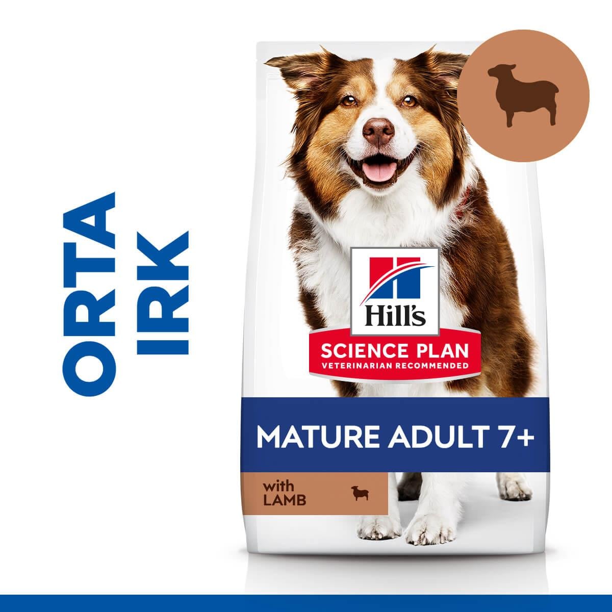 Hills Mature +7 Kuzu Etli Yaşlı Köpek Maması 2.5 Kg, Yaşlı Köpek Maması, Hills