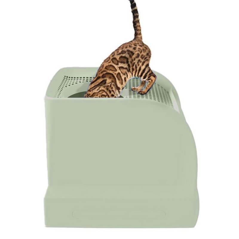 Imac Frida Çekmeceli Kedi Tuvaleti Yeşil, Kapalı Kedi Tuvaletleri, IMAC