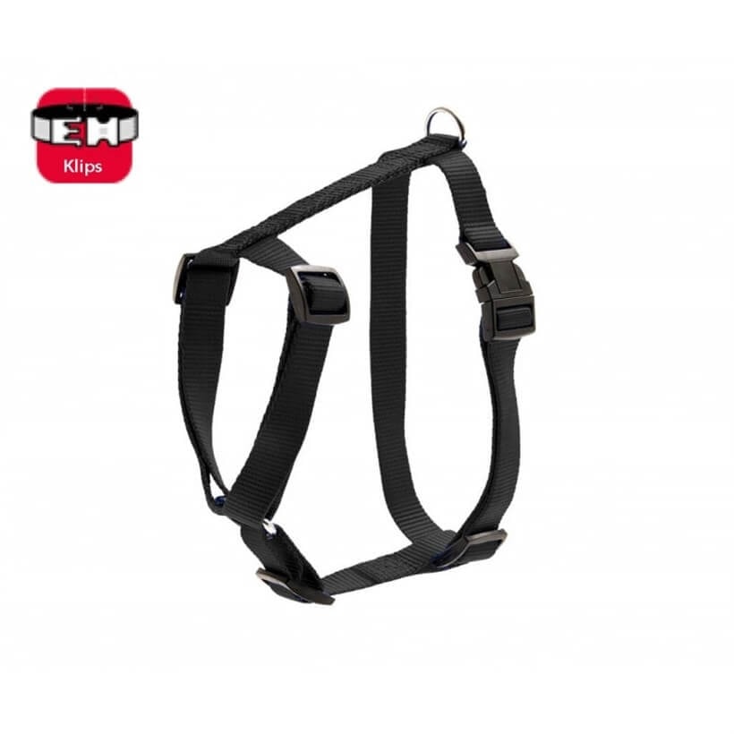 Karlie Basic Kilitli Köpek Göğüs Tasması 90-120 Cm Siyah