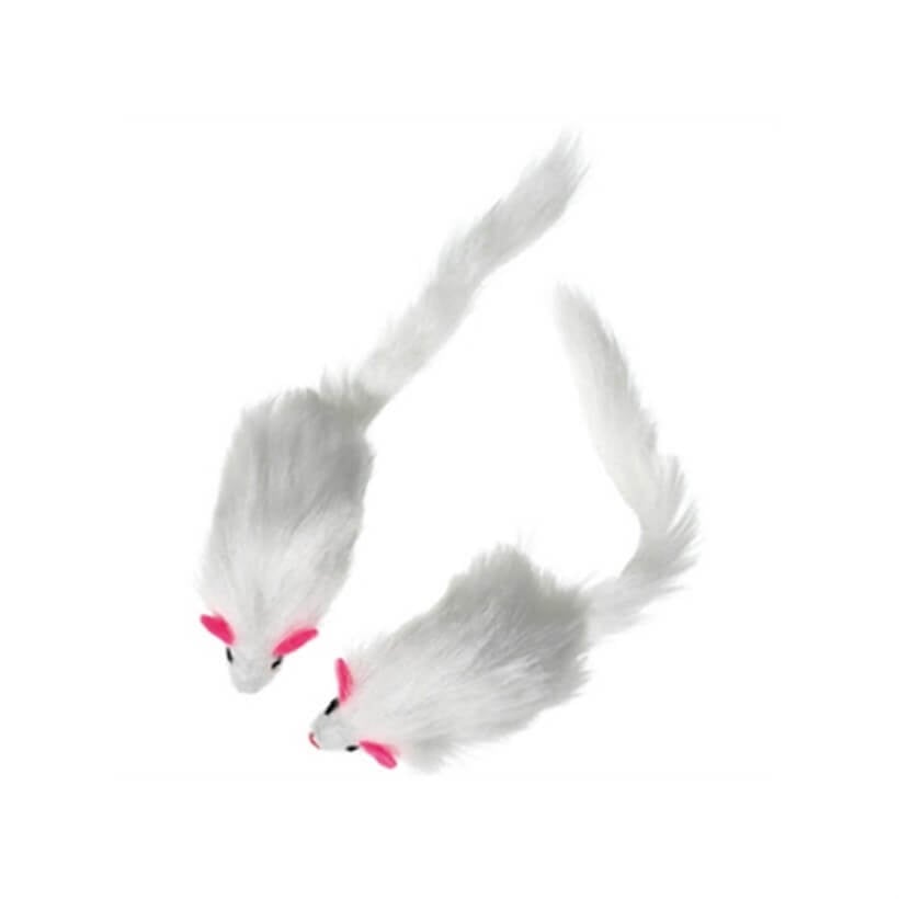 Karlie Peluş Tüylü Catnipli Fare Kedi oyuncağı 2li Pakette