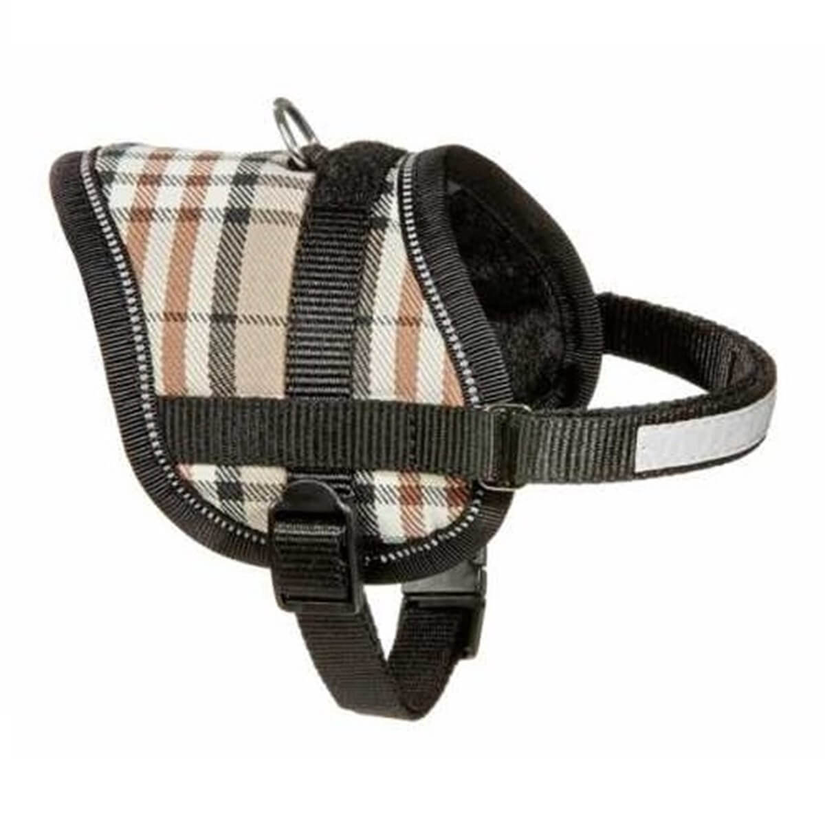 Karlie Reflektörlü Küçük Irk Köpek Göğüs Tasması XS Krem