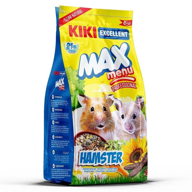 Kiki Excellent Hamster Menu Yemi Kemirgen 500 gr., Hamster Yemleri, Kiki