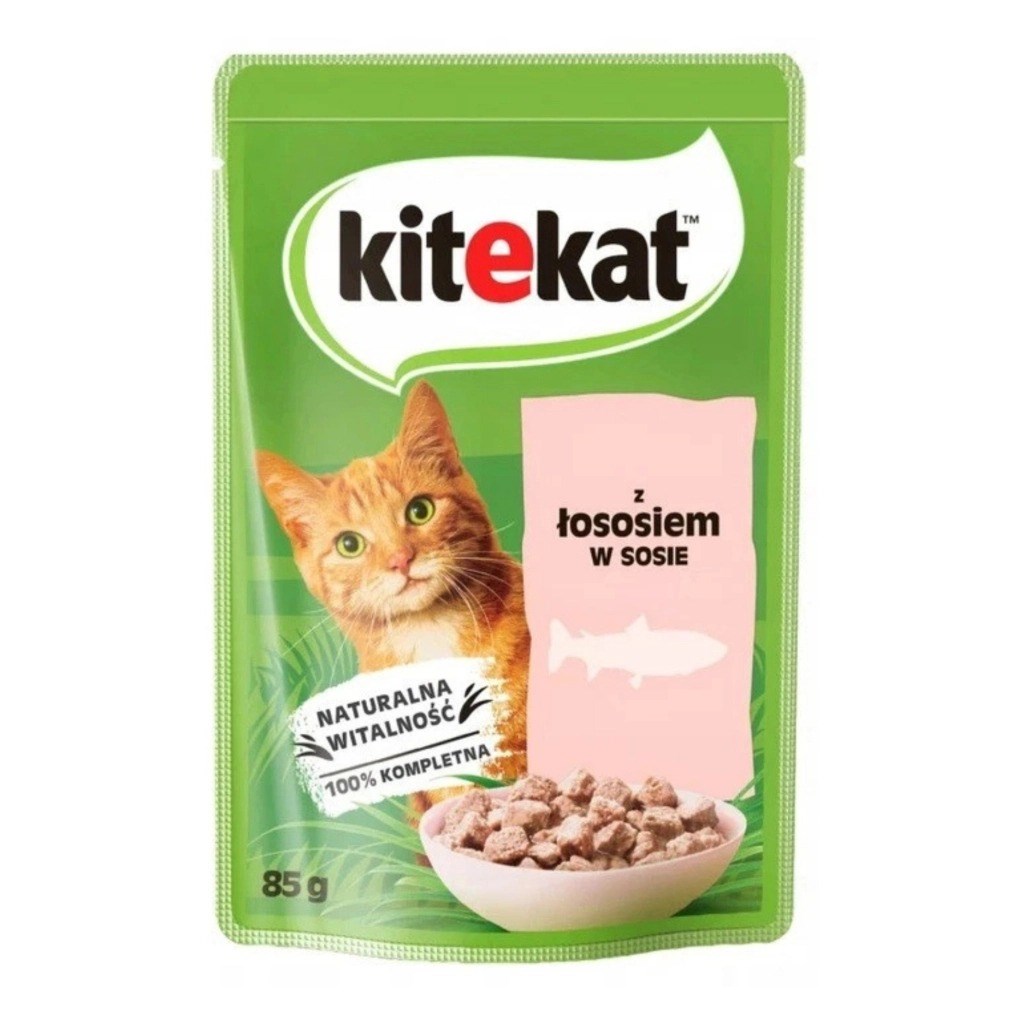 Kitekat Gravy Sos İçinde Somonlu Yetişkin Kedi Konservesi 85gr, KATEGORİSİZ, Kitekat