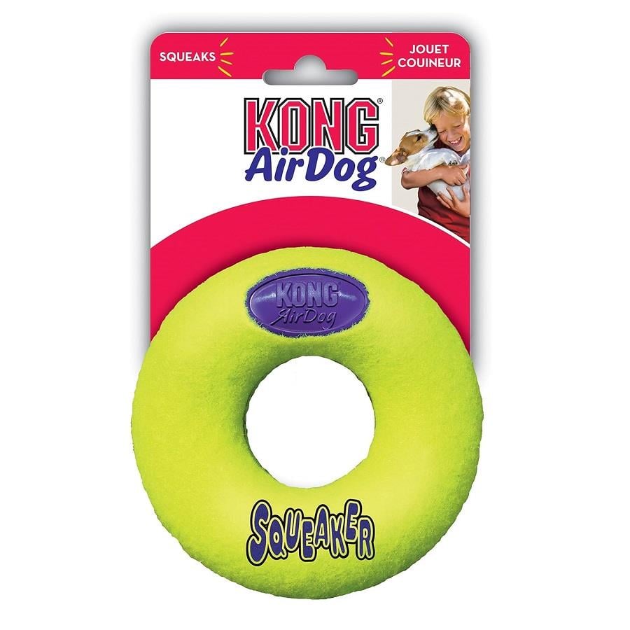 KONG AirDog Donut Şeklinde Köpek Oyuncağı Large, Köpek Ödül ve Oyun Topu, Kong