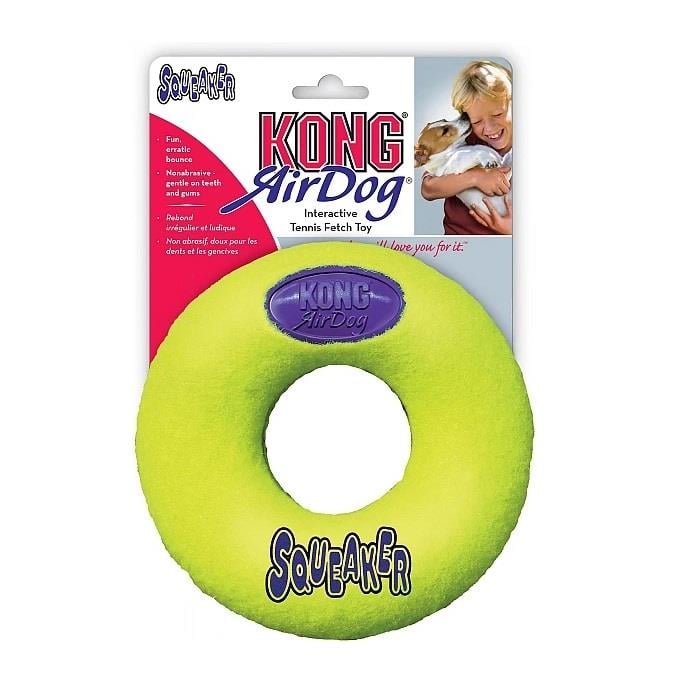 KONG AirDog Donut Şeklinde Köpek Oyuncağı Medium, Vinil ve Latex Oyuncaklar, Kong