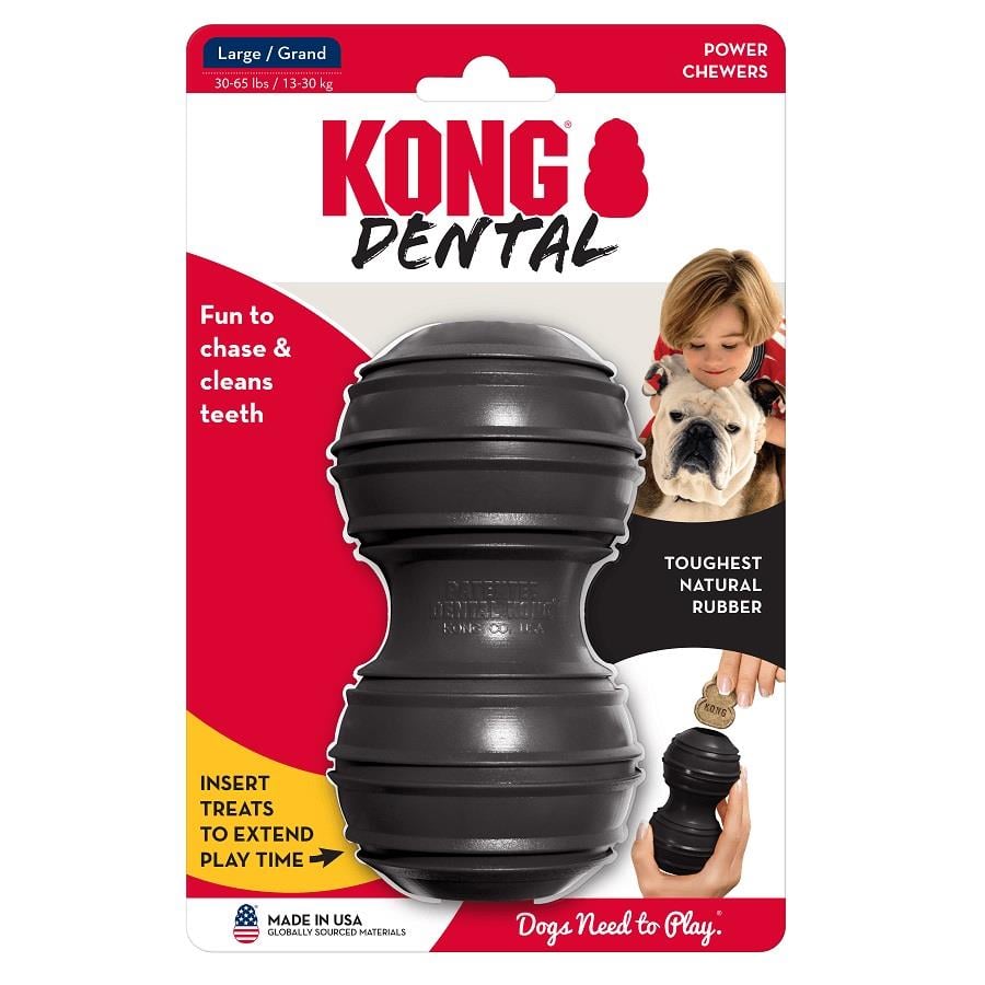 KONG Extreme Dental Köpek Oyuncağı Ultra Sert Large, Kauçuk Plastik Oyuncaklar, Kong