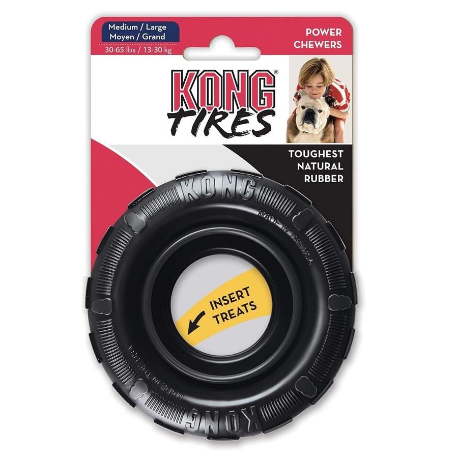 KONG Extreme Tires Ultra Sert Tekerlek Köpek Oyuncağı M/L, Kauçuk Plastik Oyuncaklar, Kong