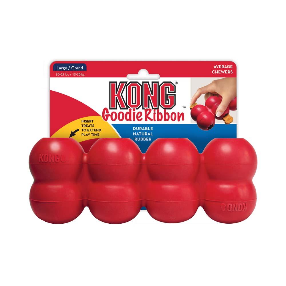 KONG Goodie Ribbon Köpek Oyuncağı Large, Kauçuk Plastik Oyuncaklar, Kong