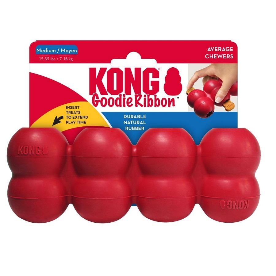 KONG Goodie Ribbon Köpek Oyuncağı Medium, Kauçuk Plastik Oyuncaklar, Kong