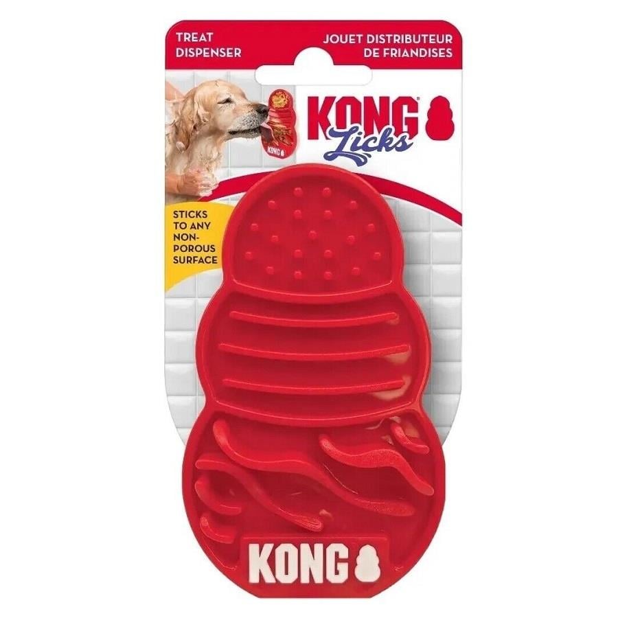KONG Licks Köpekler için Sıvı Ödül Maması Oyuncağı Large, Kauçuk Plastik Oyuncaklar, Kong