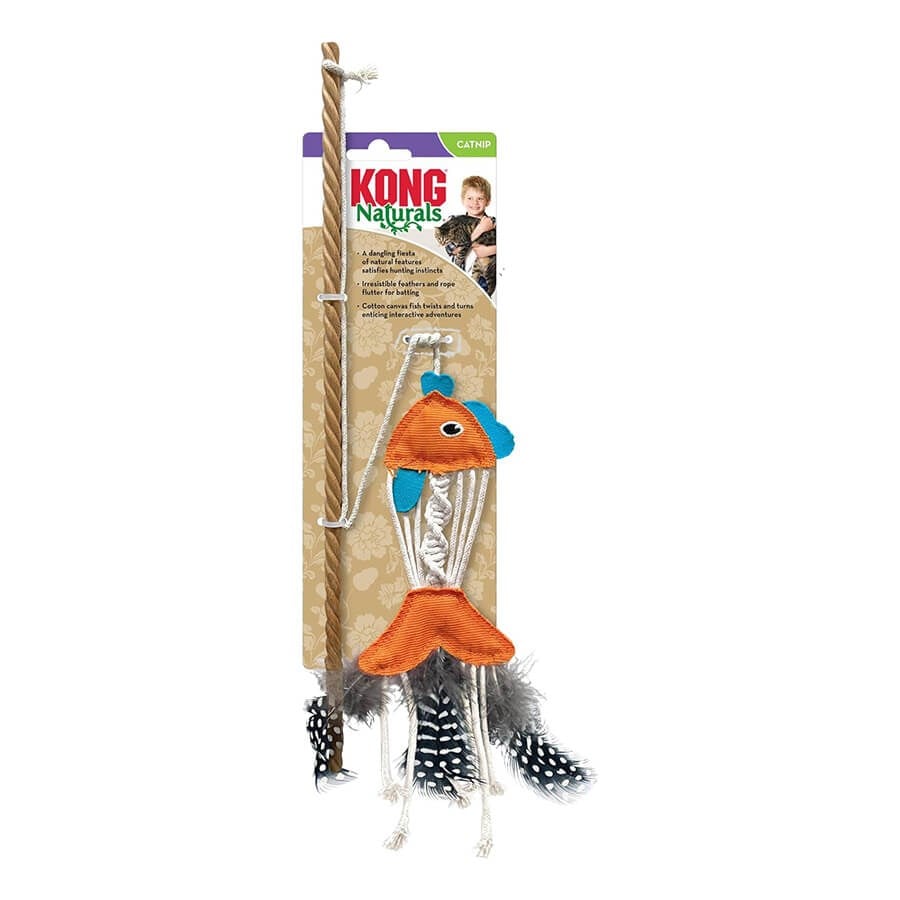 KONG Naturals Catnipli Balık Kedi Oltası, KATEGORİSİZ, Kong