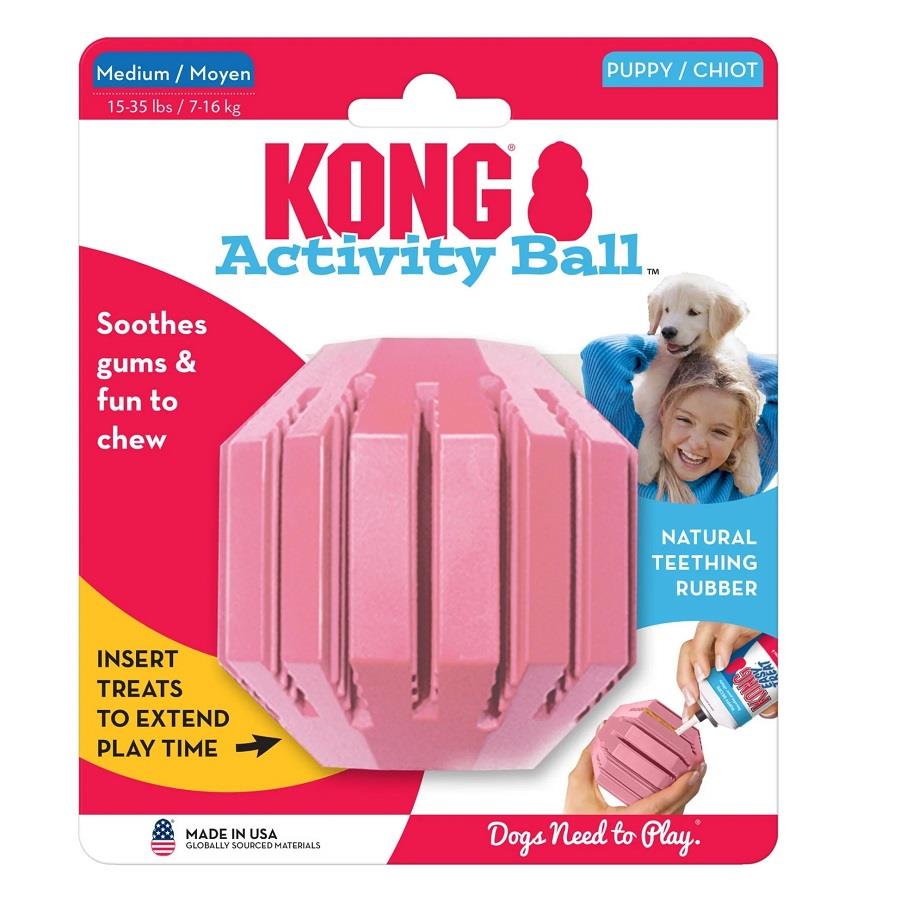 KONG Puppy Activity Çok Amaçlı Aktivite Oyuncağı Medium, Kauçuk Plastik Oyuncaklar, Kong